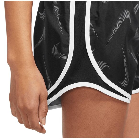 Nike Women's Run Dri-FIT Tempo Swoosh All Over Print Shorts - Picture 5 of 11